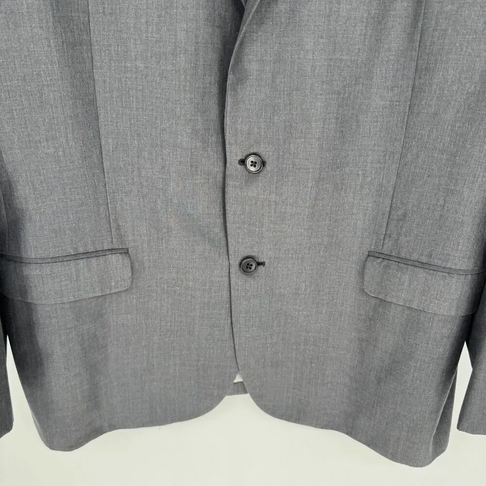 Brooks Brothers 1818 Fitzgerald Gray Wool-Blend Sport Coat – 48L / W42